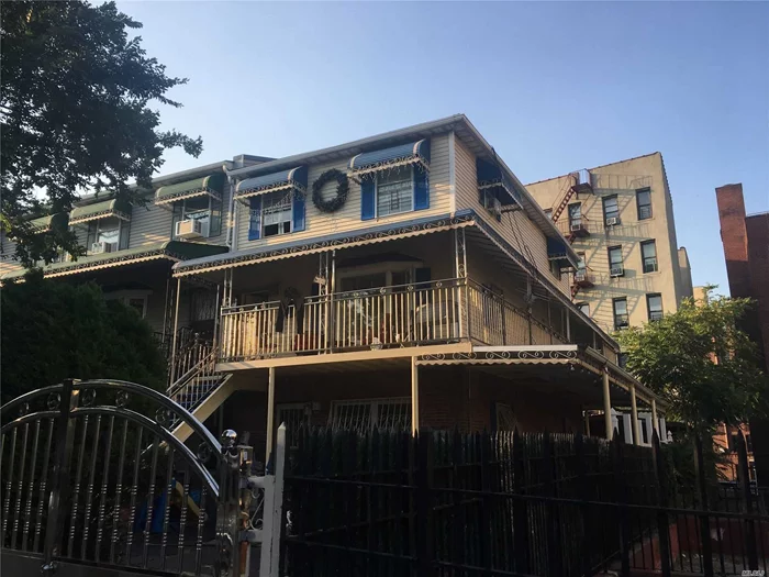 Beautiful # BRS Duplex in a prime area in Mott Heaven, just 2 Blocks from 6 train to the city. Feature 3 BRS duplex, ceramic tiles throughout, stainless steel appliances, washer, dryer , dishwasher, balcony, deck,  back yard and driveway.