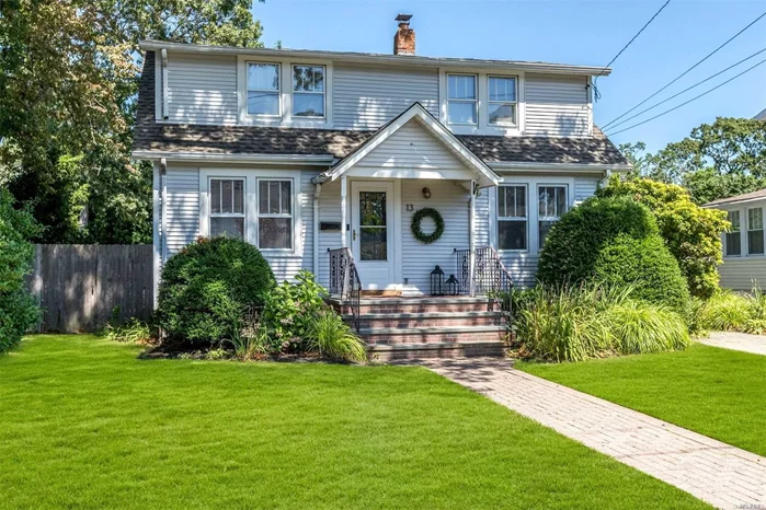 This charming cape South of Montauk Highway features updated kitchen with granite counter tops and stainless steel appliances, beautiful hardwood floors, new roof, updated bath and so much more.