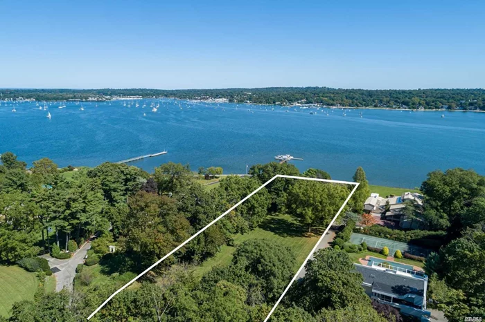 Breathtaking Unobstructed Panoramic View of Manhasset Bay, Exquisite in Everyway. Plans and Permits Ready For Building A 10, 770 Sq. Ft Home.