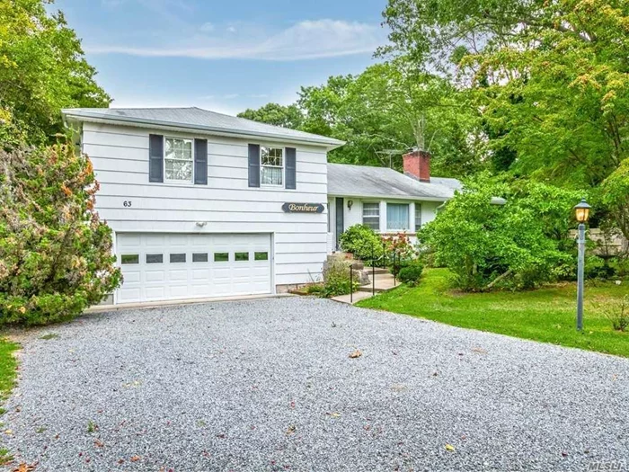 Great home located on beautiful Gillette street in South Bayport. This home sits on an Acre of property with loads of floral specimens. Expanded Living Includes 2 family rooms and large screened in porch. A BONUS to the soccer field backyard is the in-ground pool.