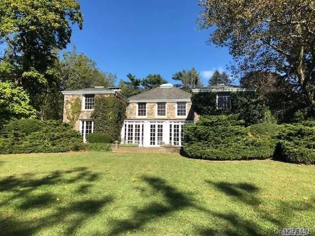 West Island Estate - Creek House - Fabulous Fieldstone Home on Private Gated Estate, Magnificent Water Views, Sunsets & Beach, Fine Woodwork, 5 Fireplaces & Spacious Entertaining Rooms. Terraced Inground Pool, Det Garage w/2 Room & Full Bath. Also Available for Summer 2020 @$20, 000 Per Month.