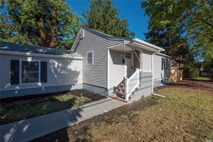 Completely Renovated Ranch! Brand New Kitchen With SS Appliances, New Cabinets And Granite Counter Tops, New Full Bath, Huge Master Bedroom With Vaulted Ceilings, Open Floor Plan Great For Entertaining, Full Basement With Outside Entrance Set On 100x100 Corner Lot.