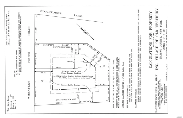 Price reduced! Owner Offering Financing! Looking To Build Your Dream House In Old Westbury Prime Location? Look No Further! Long Approach To Building Envelope, In The Heart Of Old Westbury, Near Clubs And Close To Major Highways. Excellent Investment Opportunity. Easy Commute To Nyc.