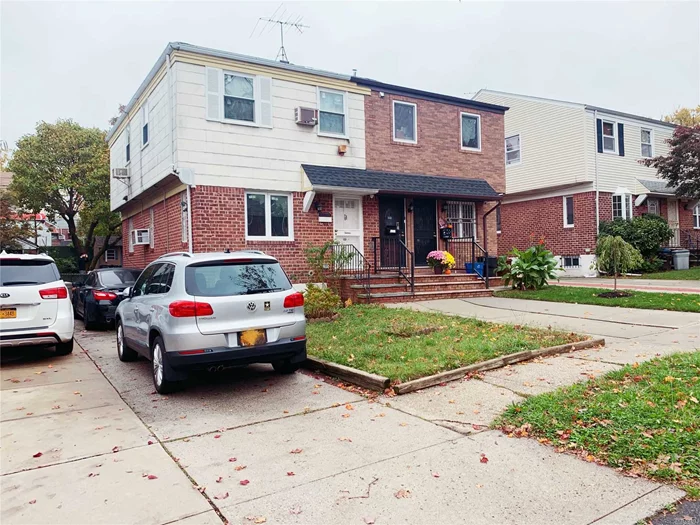 Excellent Location in the heart of Flushing. Charming 3 Bedrooms, 1.5 Bath, Finished basement. Private Driveway. Close to public schools, Queens College, restaurants, Dunkin Donuts, I-495/I-678 Highways, Kissena park. One block to bus station. Buses to Flushing Q25, Q34, Q17, School District #25. Easy street parking. With permits can be converted to 2 family. New hot water boiler and heater.