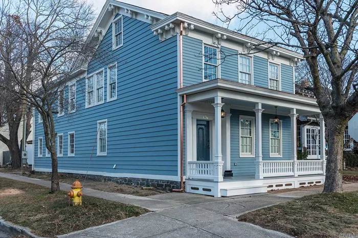 Newly Restored Renovation to Spacious Year Round Two Family Rental Home in Greenport Village. Duplex featuring 2 Ensuite Bedrooms, 2.5 Baths in a welcoming, fresh palette. Washer and Dryer included. Conveniently located at corner of Center & Second. Sanitation and ground care included. Applications now being accepted.