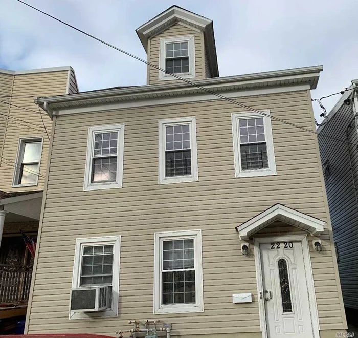Spacious 3 Bedroom 1 Bath Duplex in Quiet Residential Neighborhood With Use of Back Yard. Kitchen with Stainless Steel Appliances. New Stove. New Paint. Hardwood Floors. Close to Buses, 7 Train, Shopping & Restaurants