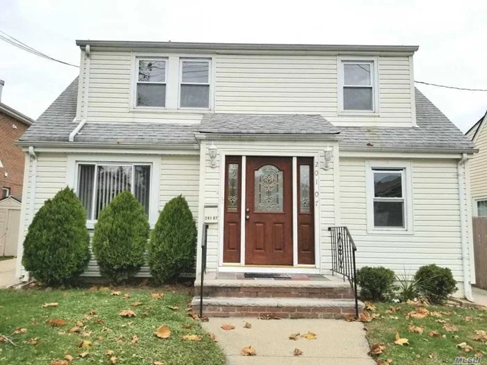 Newly renovated 2 family house located in the prime location Bayside, house with many updates, new siding, new window, new kitchen,  new bathroom. house close to shopping mall, transportation, High way, Restaurants... convenient to all.