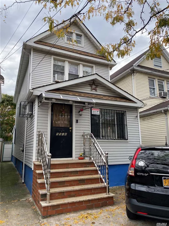 Beautiful Renovated Property in Rego Park, Spacious home with new roof, exterior, updated stainless steel appliance and kitchen, bathroom, updated basement , new water heater. Detached house with a R5 zoning easily convert to two dwelling, Conveniently located, 1block away from the 7 train and multiple buses