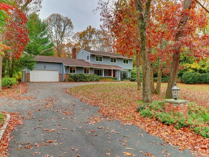 Brookville/Jericho School Classic 4 Bedroom 2.5 Bath Colonial on 2 Manicured Parklike Acres. Specimen Trees and Plantings With Inground Heated Pool, Water feature, Abuts 45 Acre Park/Preserve and Horse Trails. Formal Living Room with Gas Fireplace, Formal Dining Room, Entry Foyer with Radiant Heated Floors leading to the Beautifully Update Kitchen, Woodmode Cabinetry, Stainless Steel Thermador and Subzero Appliances and Updated Baths. Flexible term.