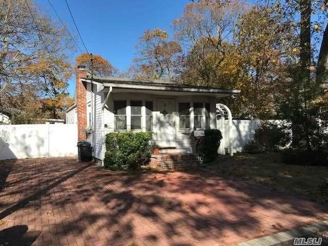 Charming Cottage Ranch on Nice Sized Property with Fenced Yard on Quiet Street, Master Bedroom with Sliders to Large Florida Room, Updated Kitchen and Bath, Sitting Room, Wood Flooring in Living Room, Wood Deck, Large Shed, Paver Driveway, Attic Storage, Updated Gas Burner, Taxes with Star $4489