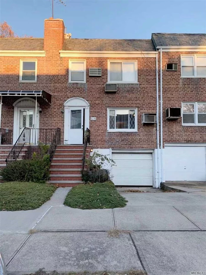 A Great Condition 1 Dwelling Townhouse Fresh Meadows Is Featuring LR, DR, EIK, A half Bath On 1st FL, an Access To The Backyard. 3 Bedrooms And A Full Bath on 2nd FL, Finished Walk-In Basement Has A Separate Entrance, Recreation Room, Full Bath and Att Garage. Total Interior SQFT 1900, Building Size 20x35, Lot 20x85.67, Convenience To Schools, Supermarkets, Public Transportations.