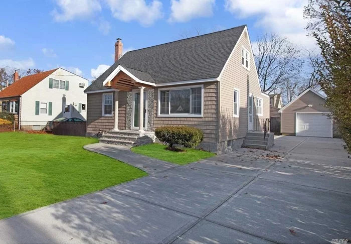Welcome Home To This Tastefully Renovated 4 Bedroom Cape Located In The Village Of Lindenhurst. This Home Features A New Roof, Gas Heating, CAC, Hardwood Floors, 1 Car Detached Garage & A Full Basement With OSE...And Super LOW TAXES!! Start Off The New Year In Your New Home!!