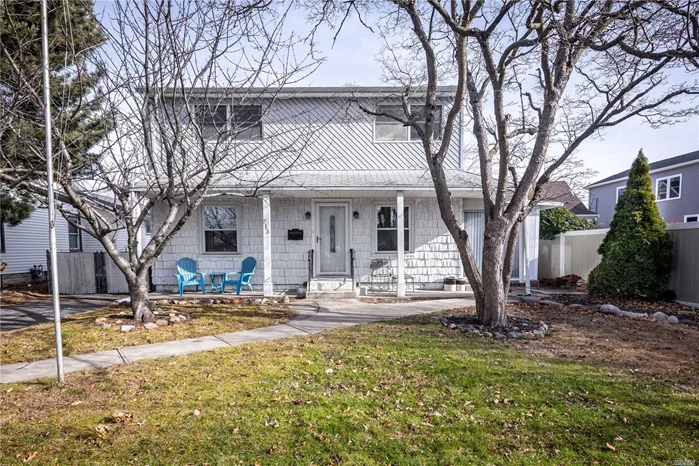 Welcome Home to this 5 Bedroom / 2 Full Bath Colonial in Sunny Bellmore. Highlights Include: Cast Iron Baseboard Heat, Kenmore & Frigidaire Appliances, Wood Burning Cast Iron Fireplace, 100AMP, Shed and Above Ground Pool are gifts, Oversized Yard, Accessible to All (Parkways, Shopping, LIRR). Flood Zone X. Needs some TLC. A Must See !!!!