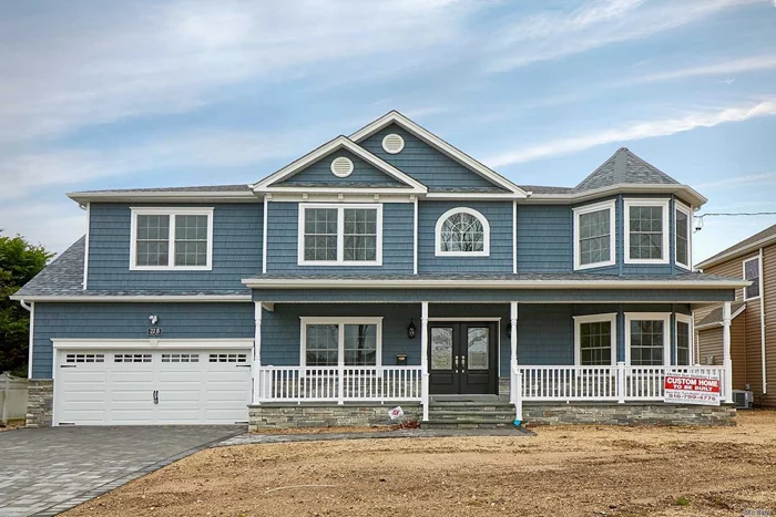 Brand-New Custom Center-Hall Colonial Being Built On RARE 11, 100+ SqFt of prop BACKING TO MASSAPEQUA PRESERVE! *INTERIOR Pics Are Of Same Model Home By Same Quality Builder Of 30+ Yrs.* March Est. Completion-- add your finishing touches now! Approx 3500 Total Int Sq Ft Of Open Flr Plan (+F.Porch +Huge Bsmt w/O-S-E) Expertly Designed & To-Be-Finished W/Utmost Quality Of Craftsmanship. Designer Baths, Custom Kit, Pella Wdws, Intricate Trimwork Throughout, 1st Flr Bdrm/Office & Fbath, 2-Car Gar, ++!