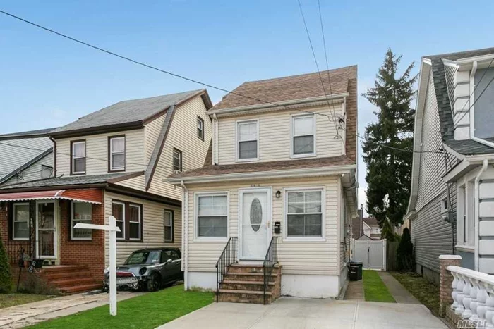 Beautiful fully detached home just 2 blocks from LIRR. great proximity and location as it is near all. Home was fully renovated and features high end appliances, 1st floor laundry, nest thermostat and more. roof is less than 6 years old, plenty of closet and storage space. Fully fenced in private yard with shed. master includes WIC and en suite, too much to mention. A rare find in Queens Village. A MUST SEE!