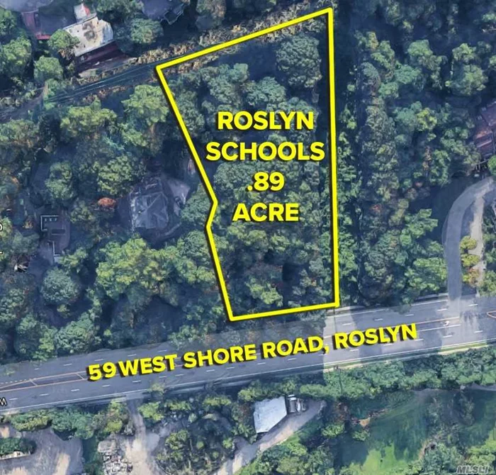 Prime, buildable lot in Roslyn schools. Waterviews! Shy 1 acre.