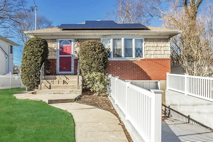 Move in condition 3 bdrm updated Ranch conveniently located to the LIRR, parkways and shopping! Updates include approx. 9 yr kitchen, 3 1/2 yr solar panels (owned and not leased) 3 1/2 yr upgraded 200 amp electric, 1 yr gas hot water heater. Anderson windows. Won&rsquo;t last!!