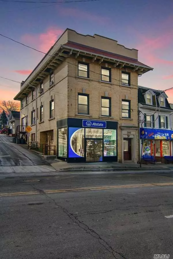 Investment Opportunity on Mixed-Use Property.w/ Upside to Make Higher Income Corner Building Located in The Heart of Port Washington Downtown. Water View Retail plus Apartments (5). Two (1) One Bedrooms w/ Full Bath, Two (2) Two Bedrooms w/ Full Bath with water-view, & recently renovated Studio w/ Full Bath 7.2% Cap Rate - Gross Income: $139, 500.00 The flyer w income and expenses is attached