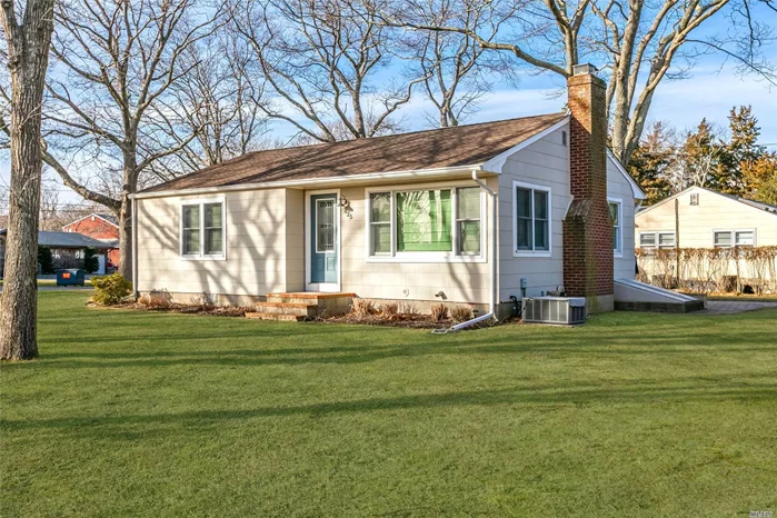 Come see this cute as a bug, neat as a pin waterview cottage on a quiet private road less than 1000 feet from the sandy shores of Suffolk County&rsquo;s Cedar Beach. Serious kitchen, heartwarming fireplace, CAC. New utilities and appliances--just move in!