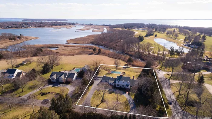 Beautifully updated 4 bedroom Dutch Colonial with water views in coveted Fairway Farms. On shy acre w/ views of NFCC&rsquo;s 16th fairway in distance and Gunite Pool on backdrop of 12 acre preserve. Stand-outs are the Chef&rsquo;s Eat-In Kitchen which opens to great room and water views, Recessed Panels all around, Fabulous Master Suite on 1st floor, 5 fireplaces and stunning views of West Creek. Wonderful balance of end of the block quiet while close to village, golf, marinas and library. Spectacular Spot