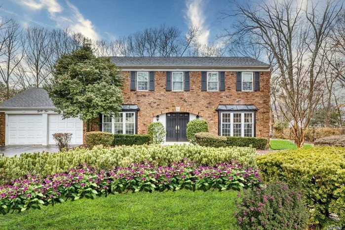 Move Right In to this Fabulous 4 Bedroom, 2.5 Bath Brick-Front Colonial! EIK w/White Cabinets, Den w/Fplc w/New Chimney Liner, Built-In Bookcases, Hi Hats, Alarm System, Full Finished Basement, Updates Include: Roof, Triple Pane Windows w/Lifetime Warranty, Heating System, CAC; Nicely Landscaped & Fully Fenced .36/Acre w/IGP w/Newer Liner & Pump, Patio, New IGS System, 2.5 Car Garage, & Circular Driveway, Famed Mount Sinai School District, A Must See!