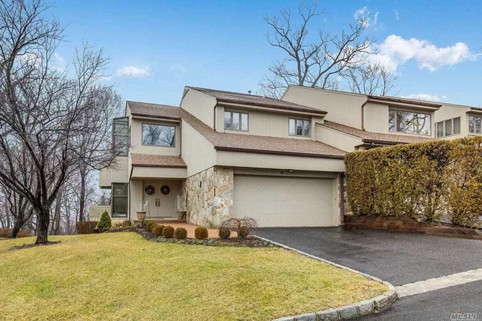 Beautiful End Unit With Gorgeous Prominent Winter Water Views of LI Sound & Zen-Like Summer Views from the Decks & Windows. Sun-Filled & Gracious Sized Rooms, Great Rm, Soaring Ceilings & Many Updates. Stunning Fully Renovated His/Hers Master Bth, Pwd.Rm Flrs. Interior Doors, Walkways, Decks and Brick Patio. 2 Fpls converted to Gas, CVac, Tennis, Pool, Breath Taking Sunsets! Move Right in and Enjoy!