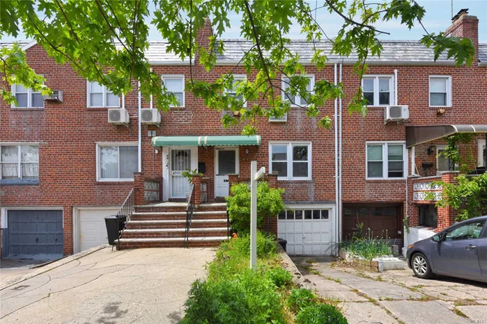 Town House Situated In R4 Zoning in Fresh Meadows. It Features 3 Bedrooms, 1.5 Bathroom, Hardwood floor, Full Basement And a Back Yard. Garage And Private Driveway. Near Mass Transit, Major Highways, Shops, Parks, Schools And All. A Must See!