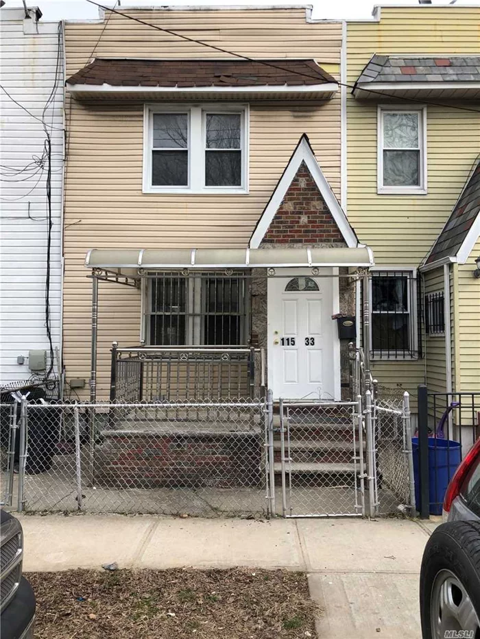 A lovely one family home renovated. Spacious living room and formal dining room and eat-in-kitchen. Finished basement with front outside entrance and fuul bath, private driveway in rear. Great and affordable home.