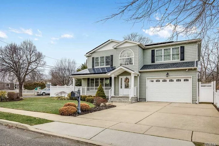 Better than New Construction! Just 8 Yrs Young 3, 000+ sqft, 4 Bed, 2.5 Bath Colonial has it all. A Huge Fin Bsmt with an Egress Door to the backyard, Custom Built ins in the closets & garage, Home Security Cameras both indoor & Out, pavr patio, and an all Stone outdoor Kitchen w Wine Fridge, Sink & BBQ. Laundry Room in the bsmt & upstairs level. An Ovrszed Corner Lot that is fully Fenced in. Solar Panels for Electric that are fully purchased and owned outright, not leased(No Cost 2 Future Buyer)
