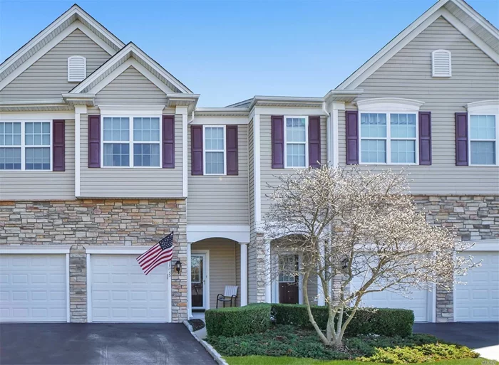 Meticulously Maintained Condo In Mystic Pines Dev. This Over 55 Unit Features An Elevator From Bsmt To 1st & 2nd Flrs. Unit Boasts Lg. Bedrooms W/ 2 Full Baths, W/D On 2nd Flr., Fin Bsmt for additional living space. Enjoy The Tranquility On Rear Patio, Great Pool & Clubhouse.