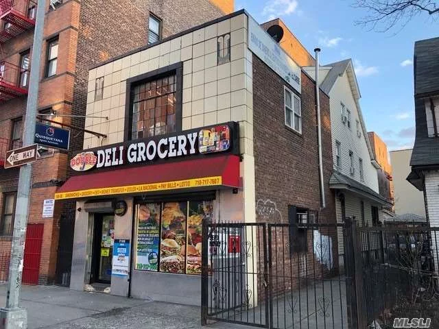 Excellent Opportunity for Investor or End User. 2-family home and Delicatessen in a Top Location. Near Queens Supreme Court, Close to Transportation, shopping and worship