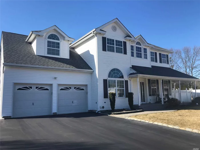 Immaculate Young Colonial On Private Cul-De-Sac, Backs Parkland. Trex Front Porch, Large Patio, All New Appliances (w/i 6 months), Master Bedroom With Full Bath, 3 Additional Bedrooms, 2.5 Baths Total, Full Basement with Heat/AC and 9&rsquo; Ceilings. Sachem Schools!