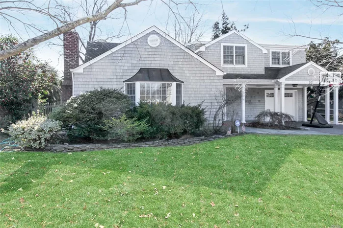 Stunning colonial in Bay Shore with the Village of Brightwater amenities; short walk to Walker Beach, South of Montauk, amazing salt-water in-ground heated pool...amazingly large home...A MUST SEE, WILL NOT LAST LONG