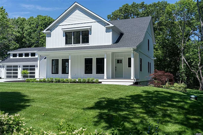 New Modern Farmhouse with open concept floor plan created for today&rsquo;s modern lifestyle. Live in Southold Village with all the conveniences, yet be tucked away down a private lane. Custom vanities, cabinets with premium fixtures compliment the modern amenities for todays sophisticated owners. Dual master bedrooms, screened porch and walk out basement with gleaming white walls, full view sliding glass doors and outdoor patio that leads to the yard from the lower level creates a flexible floor plan. Destination Village Shops just a couple of doors away. Explore this special opportunity for a new construction home in Southold.