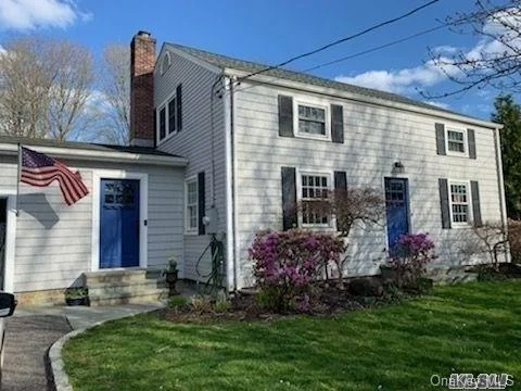 Incredible 3br Colonial located in walking distance to Center Moriches Town. Completely renovated Kitchen w/stainless steel appliances. Radiant flooring in the kit, den& upstairs bath. Living room w/fp, dr & 1/2bth. Master bedroom boasts 3 closets. Partially finished basement w/bilco doors.1 1/2 car garage. Beautiful blue stone porch. Blue stone deck and salt water pool. A must see!!