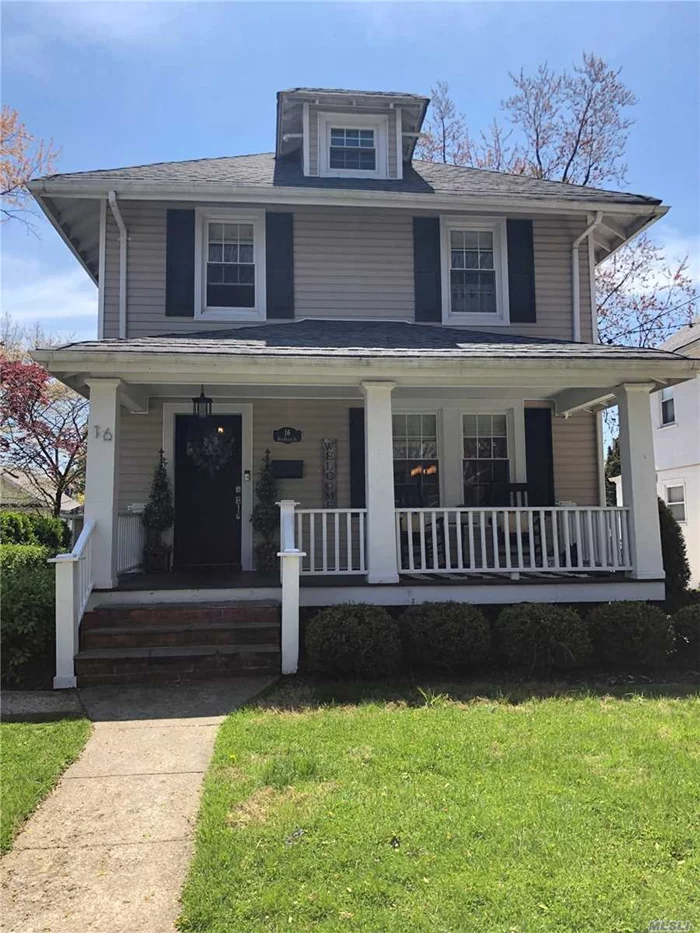 Beautifully renovated Park Section Front Porch Colonial captures the charm of village living with modern touches throughout. Enjoy an open floor plan with quality finishes. Turnkey condition and convenient to town, train and school. Move right in and enjoy Port Washington. Low taxes are a bonus.