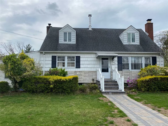 Beautiful Cape!!! Excellent location, close to all, corner property featuring 4 bedrooms, dinning room, Family Den/Office, Kitchen, Full finished Basement.  House to be sold AS IS seller makes no representations whatsoever.