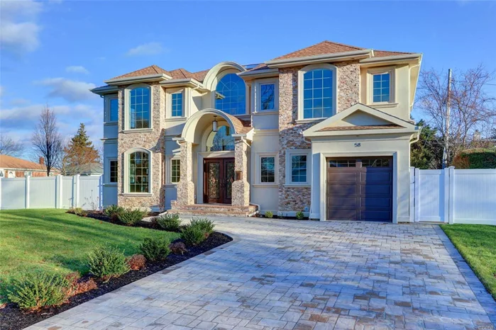 Come See This Stunning New Construction In Jericho! Exquisite Stucco & Stone Colonial, This House Sets A Great Example Of Modern Luxury.Dramatic Entry Leads To A Warm & Engaging Open Floor Plan W/An Abundance Of Carefully Designed Hi-End Finishes! It Features 5 Over-Sized Bdrms, 5 Bathrms. MBR Has A Beautiful Master Bath W/Jacuzzi. Kitchen W/Island, Granite Counters & Modern SS Appliances. High-Hats, Central Ac, Wood Floors. Gas Heating. Huge Backyard. Full bsmt w/ose & 9 ft ceilng, much more