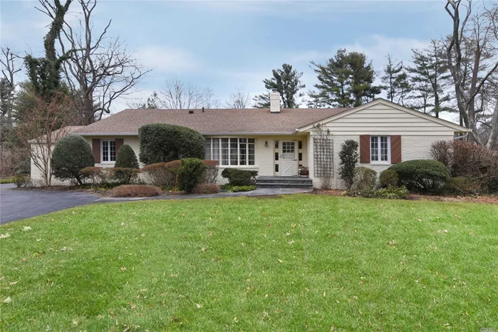 Single story living on a magnificent flat 1.45 acre piece of property with in-ground pool. Accessed by a long driveway and set back from Barkers Point for privacy. Spacious interiors; Flooded with light. Full basement with high ceiling. Low taxes! Great possibilities. Virtual Tour: https://www.tourfactory.com/idxr2692832