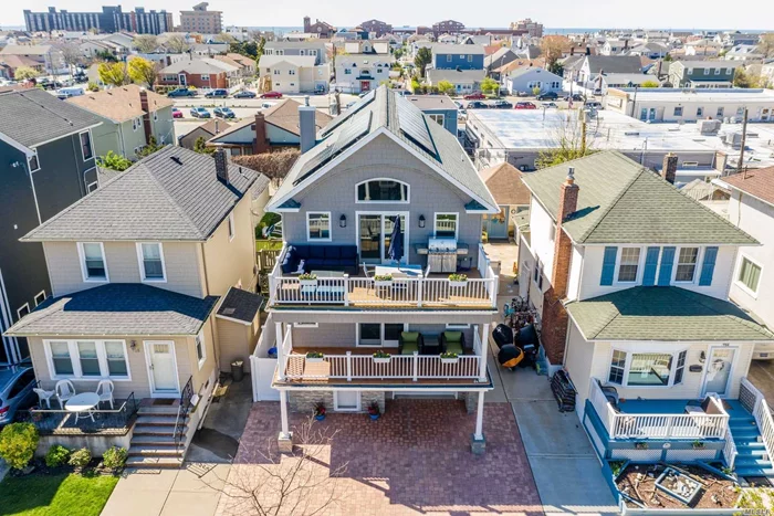 Diamond Bay View 2015 Fema Compliant Home Situated on One of the Most Coveted Blocks in the Westholme Section of Long Beach. Enjoy Incredible Views of the Open Bay, NYC & Breathtaking Sunsets. 3rd Level: Grand Open Layout W/Soaring Cathedral Ceilings, Sliders To Bay View Deck, Chef&rsquo;s Kitchen W/SS Appliances, Granite Island & Counters, Powder Rm & Butler&rsquo;s Pantry. 2nd Level: Master Bdr Ensuite W/Large WI Closet & Sliders to Bay View Deck, 2 Additional Bedrooms, Full Bath, Laundry & Sliders to Rear Deck Leading to Backyard. 1st Level: Foyer, 2 Car Tandem Garage, Large Storage Area, Beautifully Landscaped Yard with Paved Patio, Outdoor Shower & Inground Sprinklers. Stunning Hardwood Flooring Throughout, Nest Thermostat, Ring Security and Fully Owned Solar Panels. Absolute Perfection!