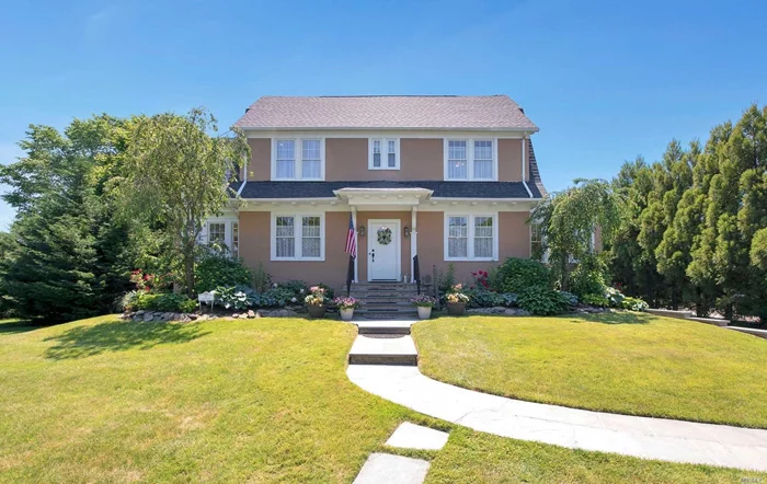 Renovated Stately Colonial w/3, 851 SF on .54 1/2 Acre+ Located South of Montauk in Brightwaters Village with Associated Docking. EF, LR w/Fpl, Redone EIK, Den & 1/2 Bath on 1st Fl. 2nd Fl has MBR w/Sep Office & Room to Make MBth, 2 More BRs, FBth & Laundry Area. 3rd Fl has 2 BRs & FBath. Full Basement w/Cedar Closet, New Gas HW Heating System w/Radiant Heat, CAC, IGS, Gazebo w/Electric, Cable, TV & AC. Underground Wires, Speakers in House & Outdoors. X Flood Zone. Walk to Great South Bay 6 Doors Away and Walker Beach.