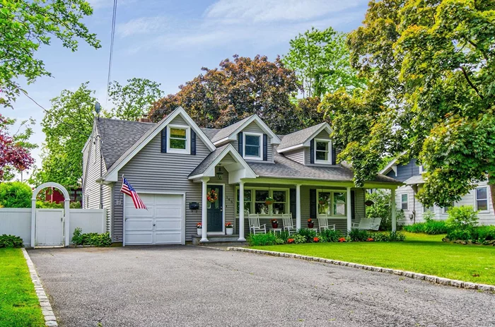 Picture-book Colonial in S. Amityville with a Blue stone front porch and rear patio, Large rear extension with a flowing floor plan of space and function designed for casual living, Radiant heated tiled floors, with dazzling oak floors, All Anderson windows, New tankless gas heater, CAC, with 1 ductless A/C, Solid Wood doors, 6 bedrooms, 2 Baths, Huge Master, Huge storage closet w/heat, designer kitchen with Granite counters and stainless steel appliances, Family room, dining room, 9 zone IGS. property 75x125, Must see!!  Call me for a private showing