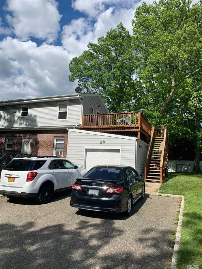 Upstairs apartment. LR, DR and Kitchen combo. 2 bedrooms are small. Heat is included, Electric is separate. Large deck for tenant use.  Open house Saturday, June 20th 1:30-3:00. Masks and Gloves and disclosure forms a must.