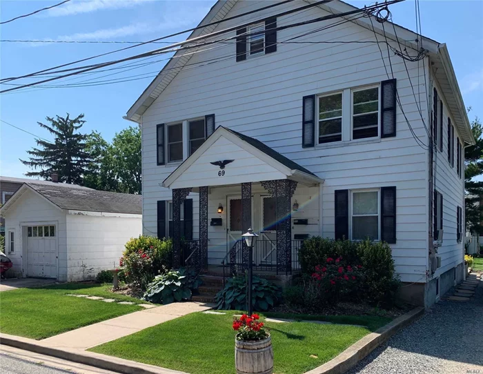 Quiet Street.. Near to Syosset LIRR.. Apartment is recently completely re-done. Brand new kitchen.. Brand new bathroom.. Brand new living area.. Brand new Bedroom with washer and dryer.. Private entrance.. On street parking.. Additional storage in 3rd flr pull down ladder attic.. Near to shopping..