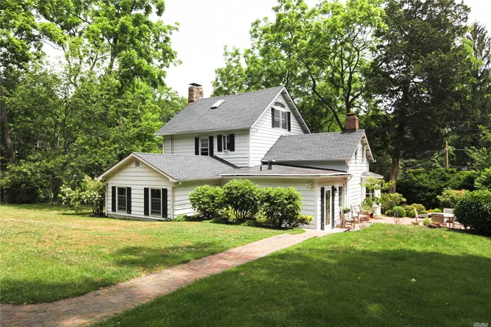 Charming colonial with lots of character in a huge lot with low property taxes ($10, 868.09). Natural gas line to house, roof 5 years old and updated kitchen. Convenient location in the Village of Cold Spring Harbor. Close to All; shops, schools and CSH train. Private Eagle Dock Beach & Mooring with dues. Cold Spring Harbor School District 2
