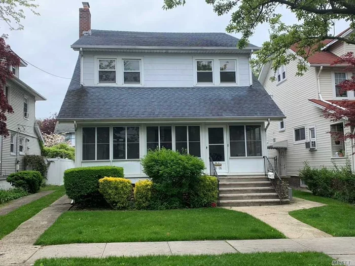 Ideal location for commuters or investors. Close to LIRR, shops, schools and Crocheron park! Large 2 family in the heart of Bayside on 4400 sq ft lot. Extra large 1 bedroom apt on first floor with gas FP, EIK and FDR. 2nd and 3rd floors is a bright and sunny duplex with 3 bedrooms and EIK. Private driveway and large backyard. House is vacant.