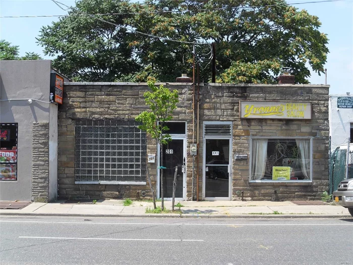 Opportunity for investor or end user to own storefront on N Main Street near Sunrise Highway. Space is 900 square feet plus basement for storage. Currently used as beauty salon. Ideal for many other type businesses - nail salon, deli or small office