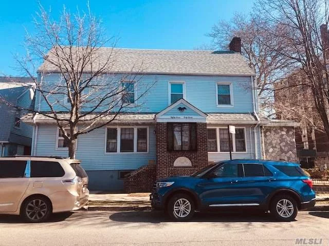 Fantastic location. Great investment. Wood burning fireplace in living room, FDR, EIK, Den, Family room and EIK on first floor. 2nd floor has 4 bedrooms plus 1, 5 baths - 3 floor has tons of space to create 2 to 3 bedrooms.