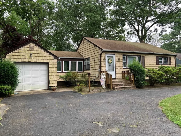 South of Montauk Expanded Ranch on Shy Half-Acre, Park-Like Property on a Quiet, Residential Street. Eat-In Kitchen w/Separate Dinette. Family Room Extension Off Back of House. Hardwood Floors. Newer Natural Gas Heating System. Basic STAR Rebate = $1, 077.03