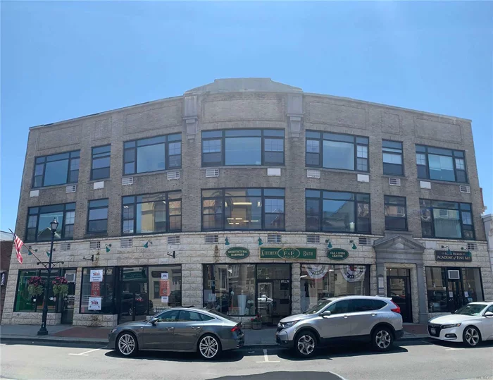 Retail and Office Spaces Available For Lease. Owner will do New Build Out. Office building is located across City Hall in downtown Glen Cove - multiple spaces available. Utilities Not Included. Elevator in building. Eateries, cafes, restaurants, gyms, banks, postal offices, etc. located nearby.